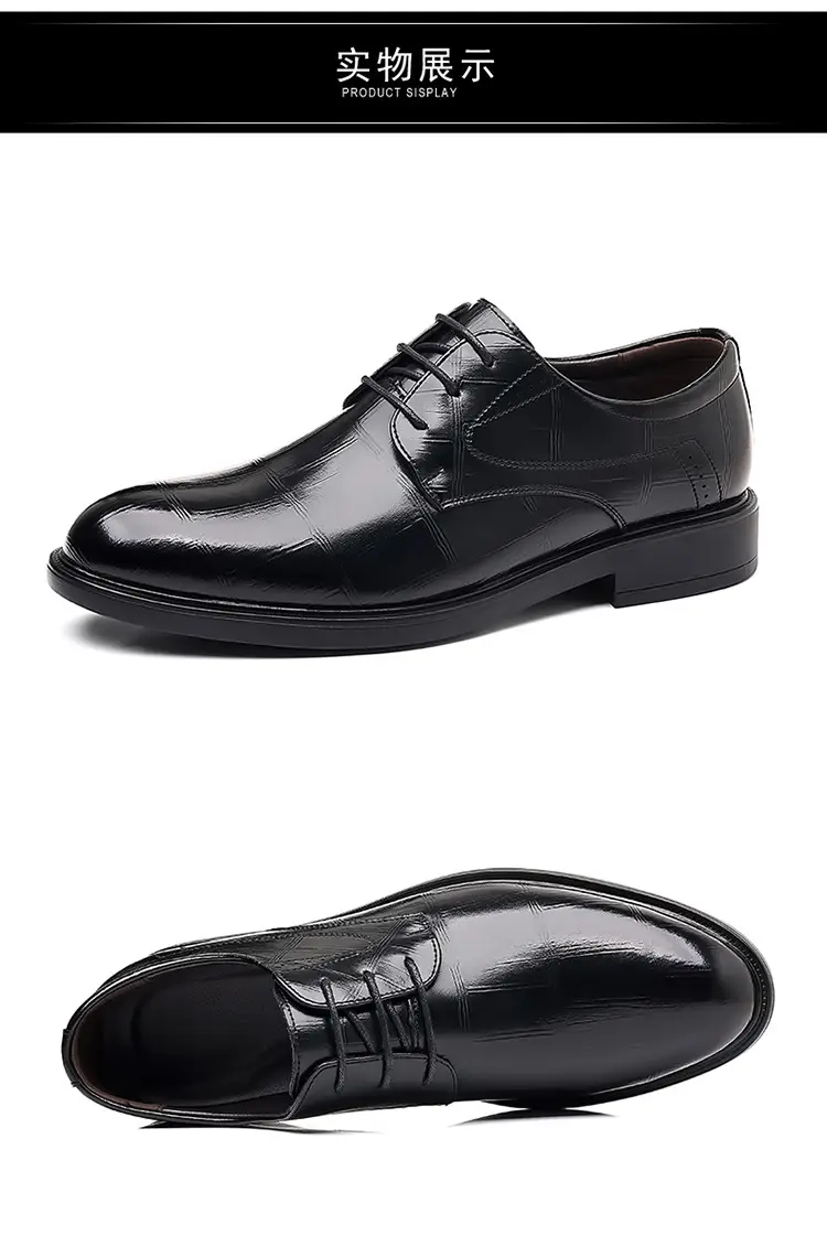 Men's autumn classic suit jacket English style, shoes pointed-toe for leisure, soft sole, genuine leather — chobi 30
