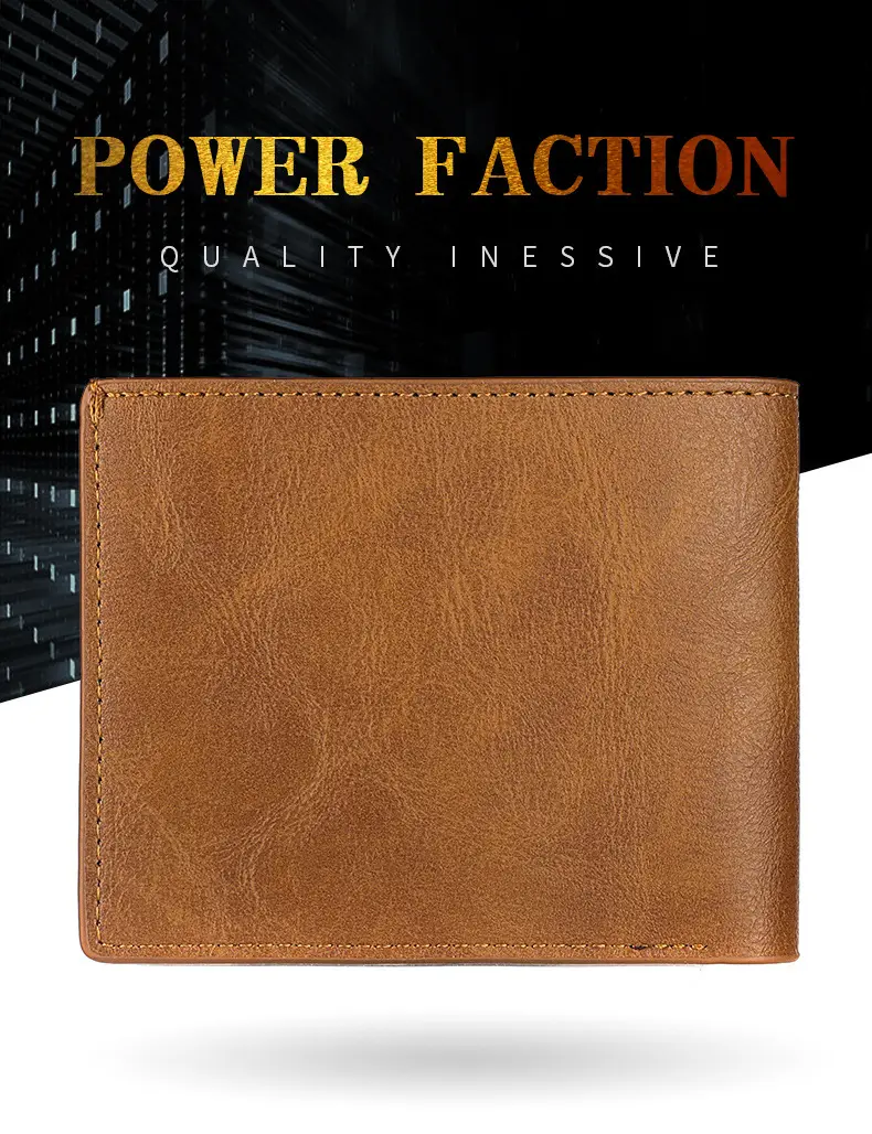 (Wholesale), men's short retro wallet for students, with your logo imprint, (Physicals) — chobi 11