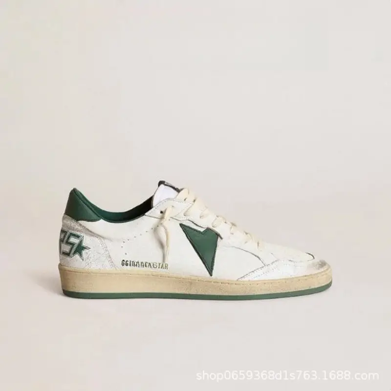 Leather white sneakers with hidden heel for men and women — chobi 16