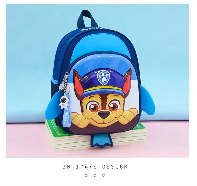 School bag for early age, cartoon backpack, card holder for men and women, 3-6 years — chobi 26