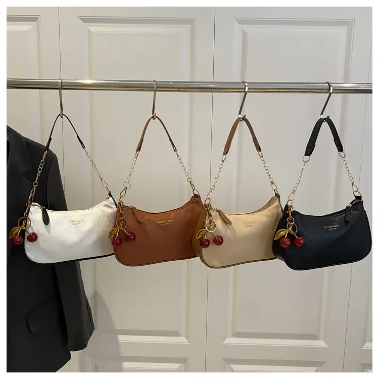 Fashionable trend solid color underarm bag, shoulder bag, one-shoulder bag, purse — chobi 20