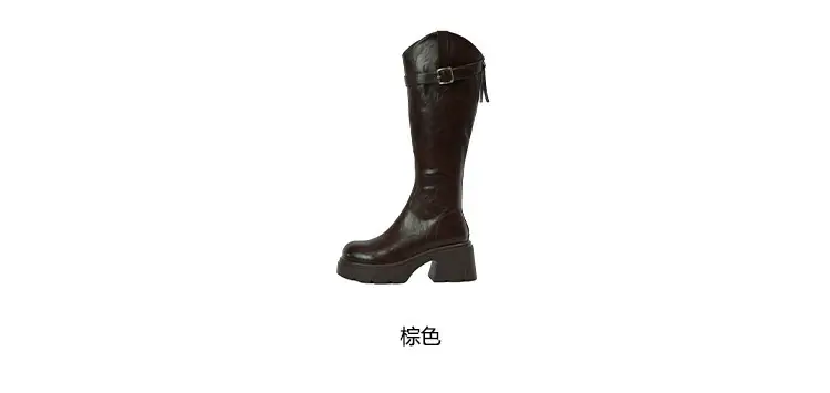 Fashionable autumn high boots platform, trend of season, height increasing — chobi 4