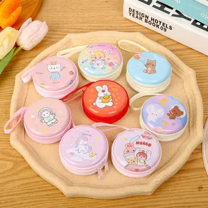 Cute cartoon wallet, card holder, headphones, organizer bag with zipper, small bag, Birthday gift — chobi 11