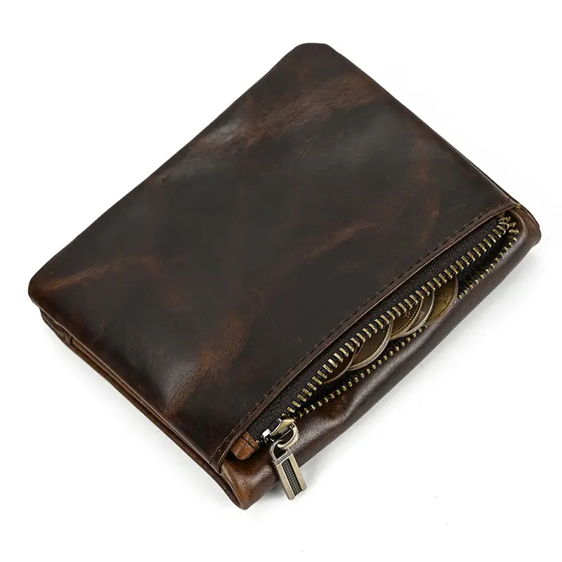Retro leather wallet for leisure, Amazon, genuine leather — chobi 23