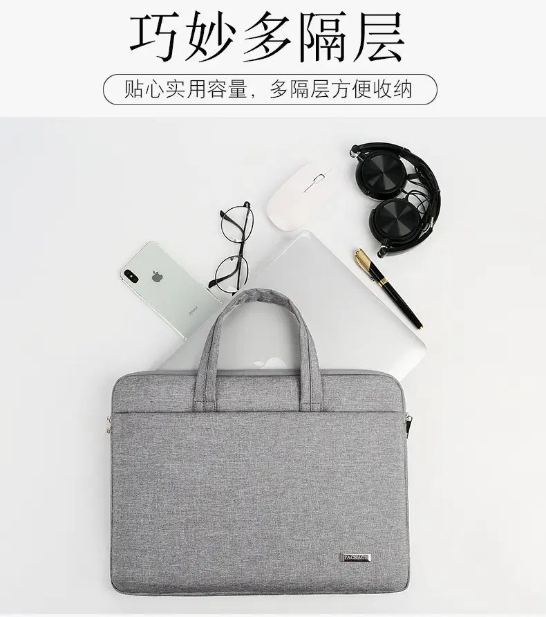 (Wholesale), hair dye, laptop, shoulder bag, fashionable handheld liner, 15.6 inch, logo printing service — chobi 10