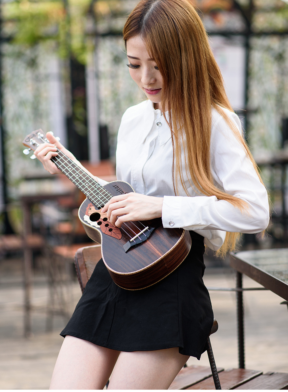 (Wholesale), ukulele with a score, guitar, musical instruments, direct factory sales — chobi 12
