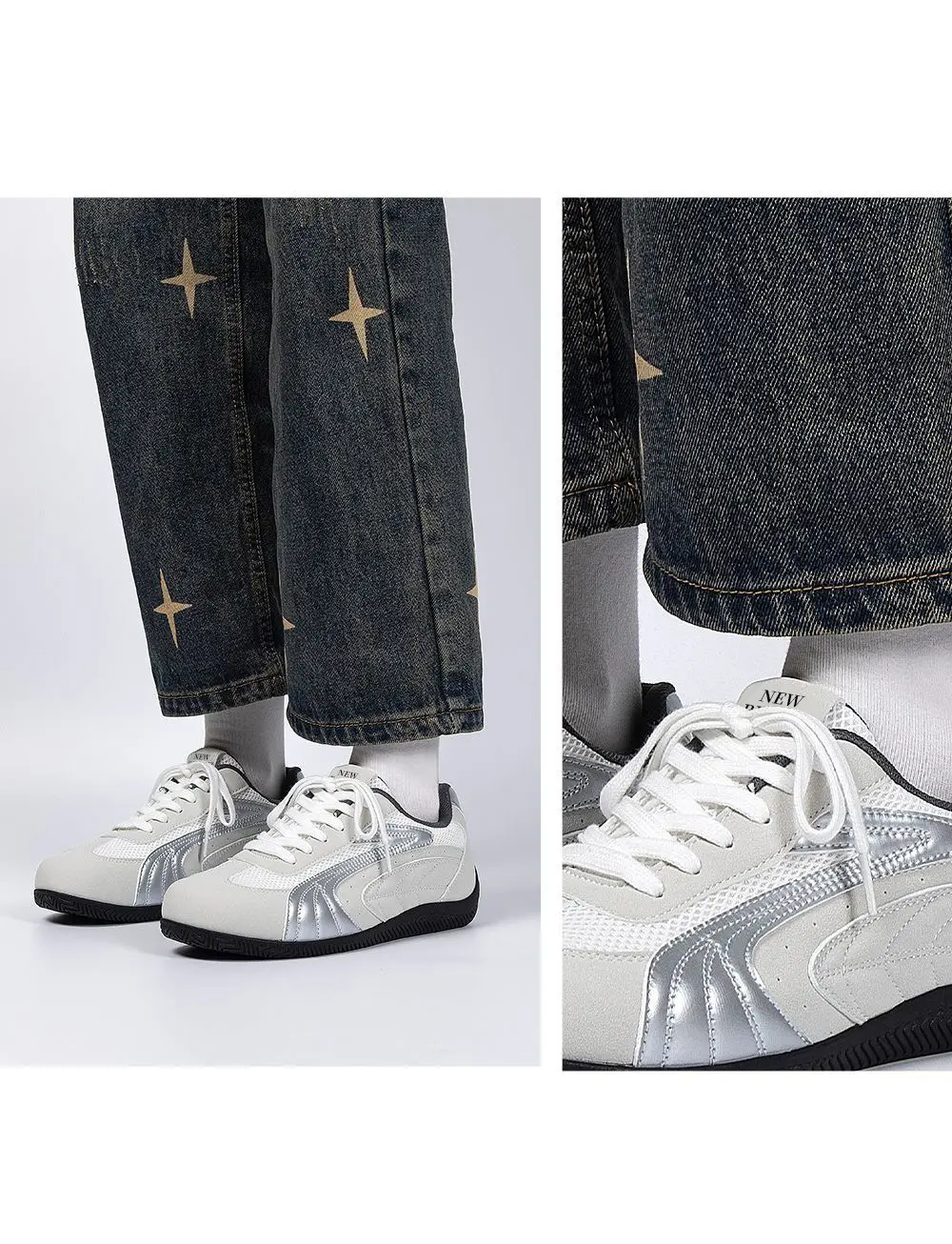 Lightweight autumn GAT shoes, trend casual footwear with hidden heel, sneakers for men and women, trend of season — chobi 11