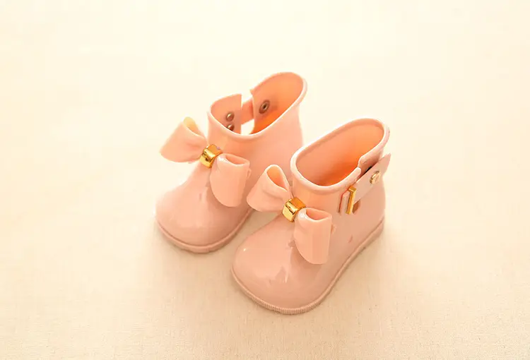 mini sed Children's bow rain boots baby rubber shoes cute rain boots girls fashion waterproof waterproof shoes rain boots a — chobi 32