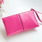 Korean style casual bag letter jacquard cosmetic bag horizontal style square hand cosmetic bag toiletry bag for women — chobi 26