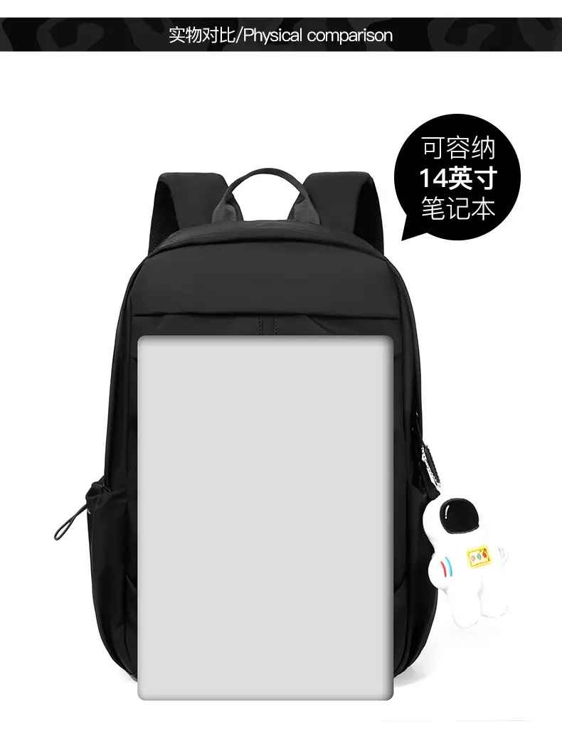 (Cross-border trading), fashionable school bag for students, travel laptop, backpack for traveling for men and women, for teenagers — chobi 16