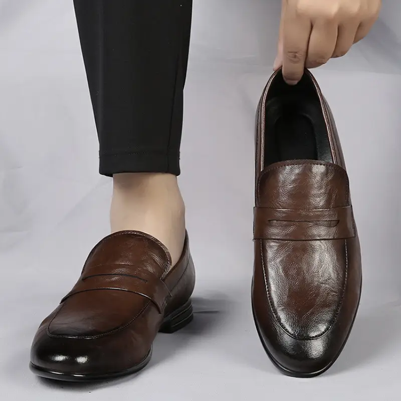 Men's universal shoes, casual trend loafers, high-quality style, non-slip sole, easy to put on — chobi 1