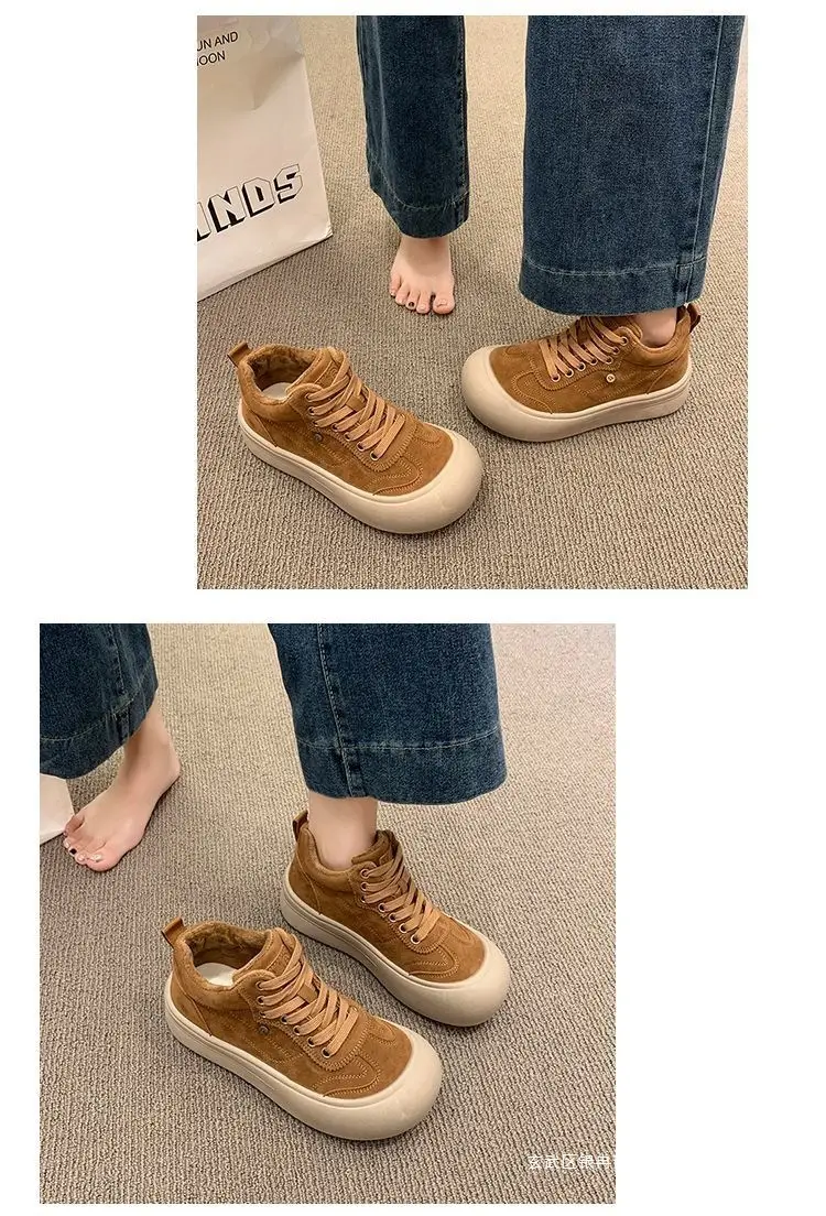 Insulated winter lightweight sneakers platform, keep warm GAT shoes, women's style — chobi 15
