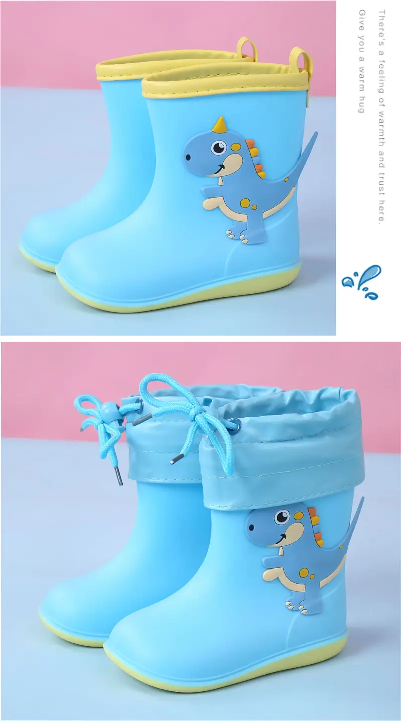 Ploves of dismantling baby rain shoes 1 infant child 3 rain boots men and girls water shoes, children princess cute lightweight shoes — chobi 14