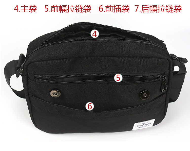 Shoulder bag, men's backpack, sports one-shoulder bag for leisure, Korean style — chobi 5