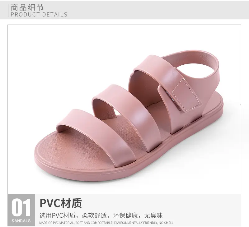 Women's sports sandals, lightweight breathable universal mule with velcro for students flat, suitable for spring and autumn — chobi 5