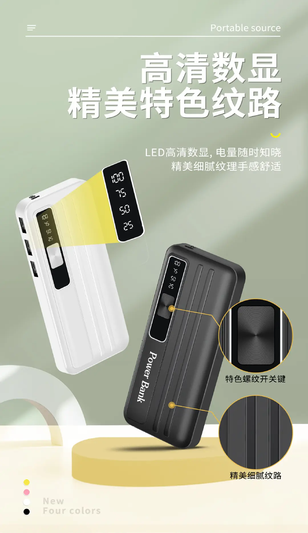 (Wholesale), creative capacious power supply, 20000mah, Birthday gift, logo printing service — chobi 2