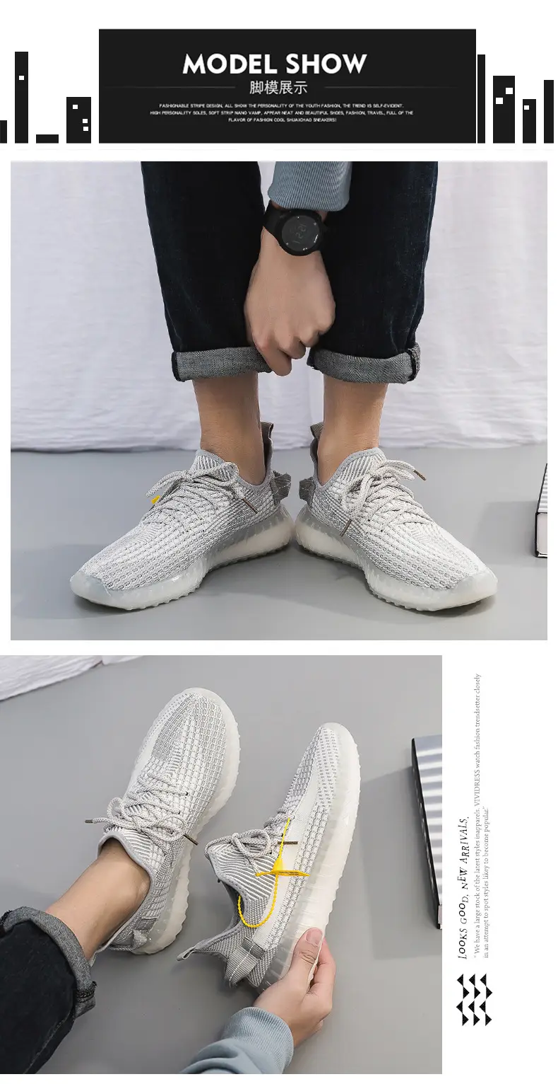 Breathable fashionable running sneakers, soft sole — chobi 9