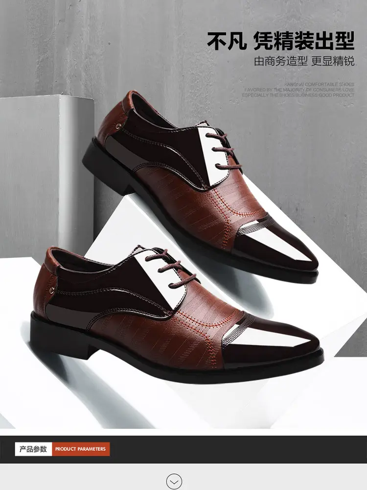 Men's spring classic suit jacket, fashionable wedding shoes, trend of season, plus size, dropshipping available — chobi 12
