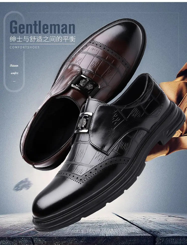 (Wholesale), men's classic suit jacket, fashionable casual footwear, comfortable shoes for work and office — chobi 3