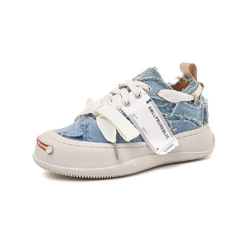Cloth espadrilles for men and women, demi-season sneakers platform, Collection Year 2026, height increasing — chobi 14
