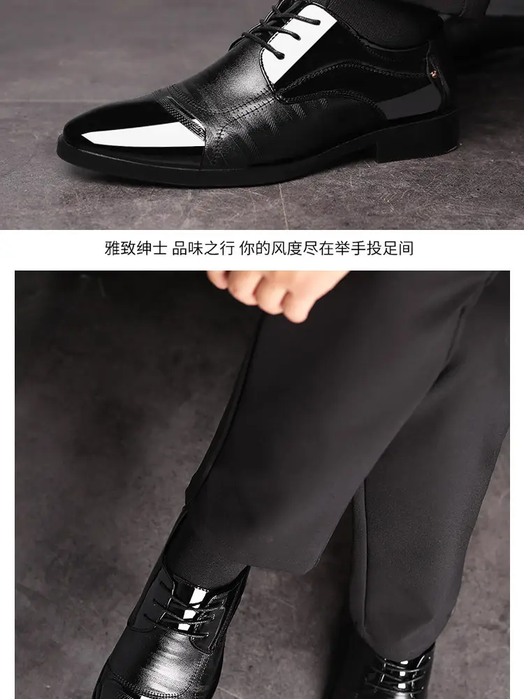 Men's spring classic suit jacket, fashionable wedding shoes, trend of season, plus size, dropshipping available — chobi 20