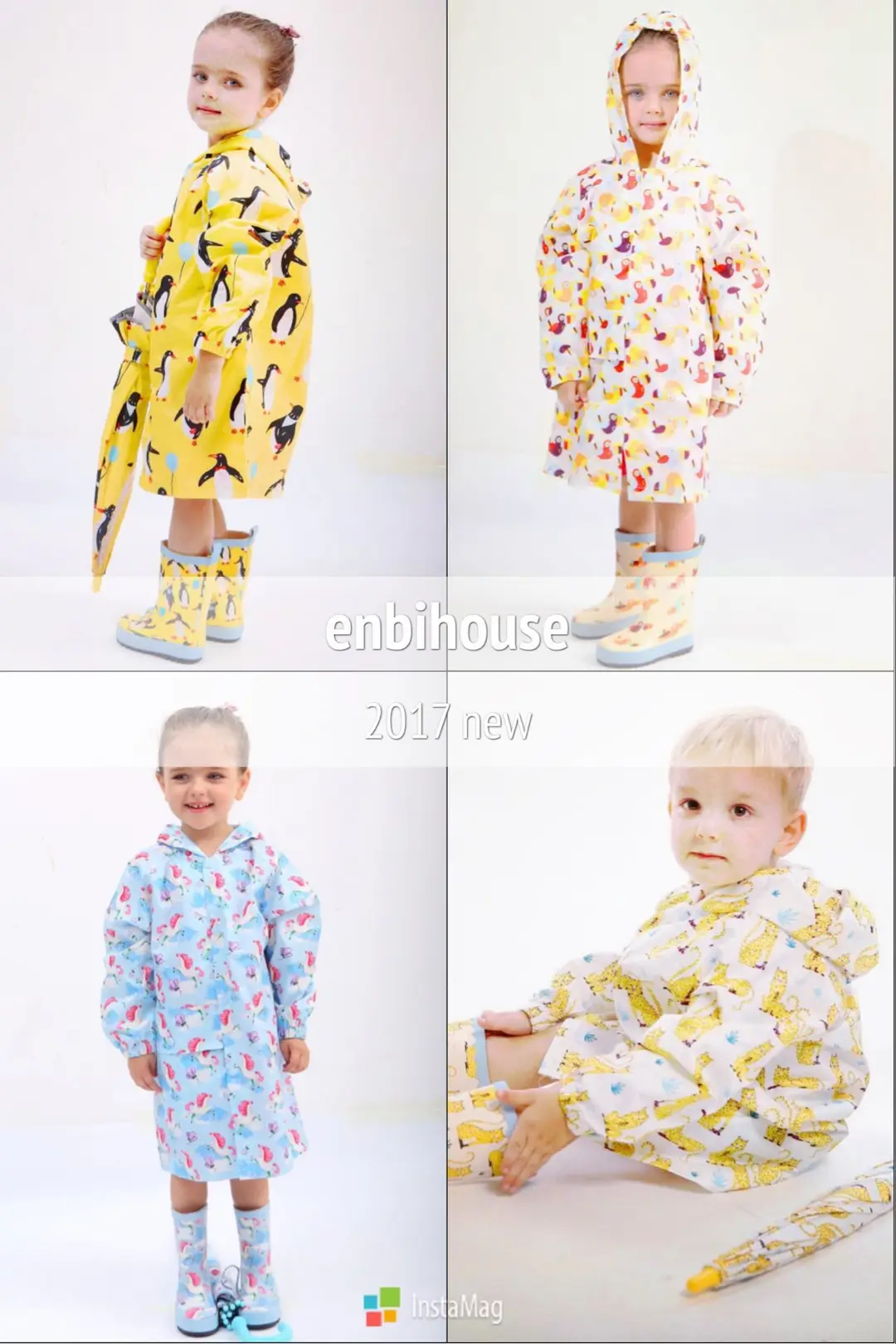 Promotion Cross -border INS Explosion Penguin Sky Horse Leopard Rain Rain Boots Rubber Waterproof ENBIHOUSE Children's Rain Shoes — chobi 3
