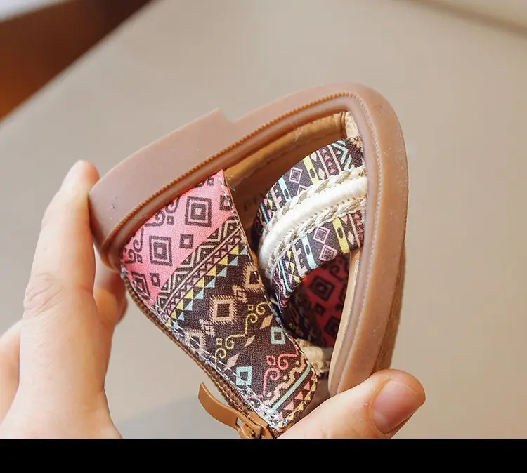 Ethnic sandals, fashionable children's beach footwear, ethnic style, western style, summer 2024 — chobi 19