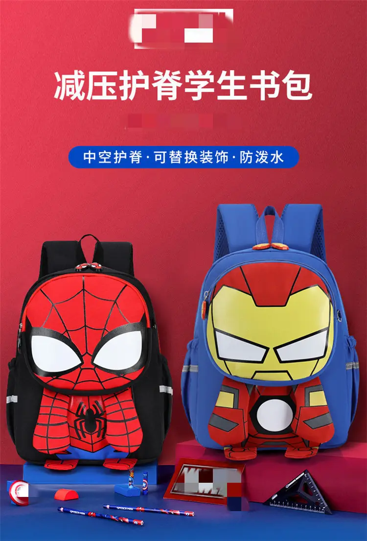 Cartoon school bag for early age, children's backpack for boys, 3-5-6 years — chobi 11