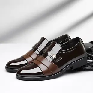 Men's winter classic suit jacket, insulated slip-ons, universal casual wedding shoes, plus size — chobi 5