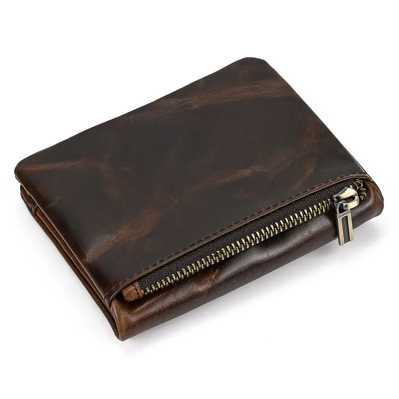 Retro leather wallet for leisure, Amazon, genuine leather — chobi 16