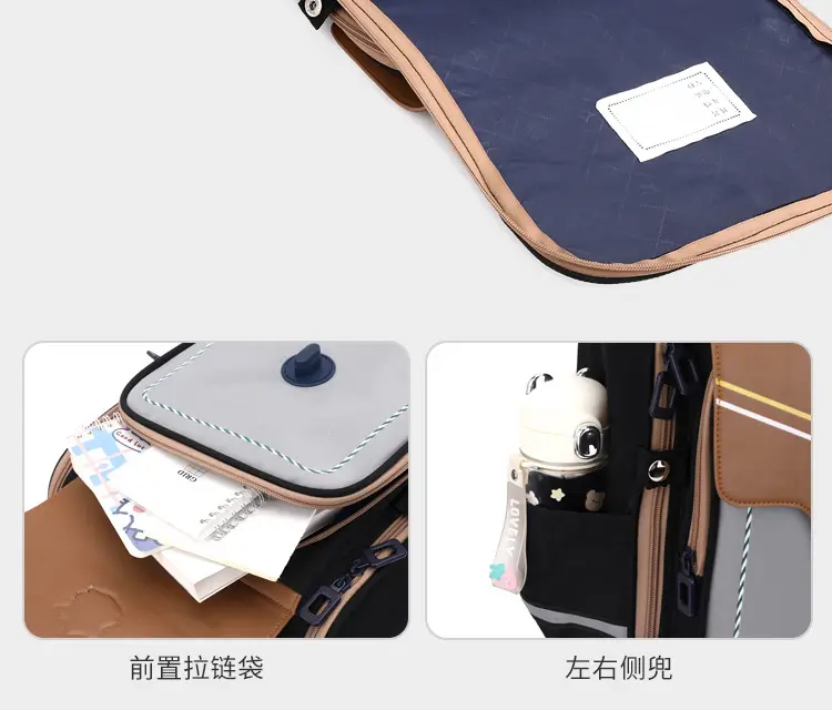 School bag, capacious backpack lightweight for men and women, 3-6 years, spine protection, British style — chobi 10