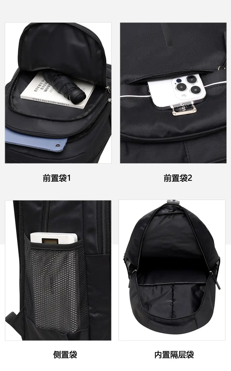 (Cross-border trading), casual backpack, laptop, travel bag, simple and elegant design, business version — chobi 7