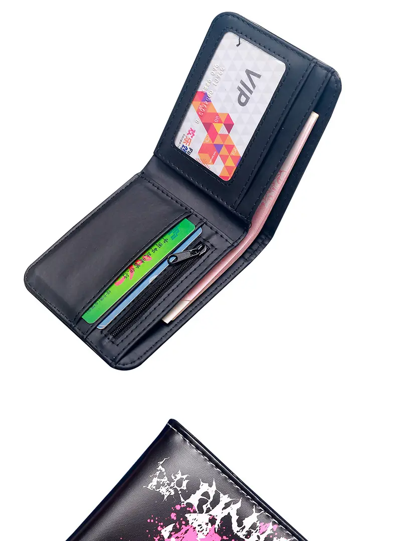 (Cross-border trading), wallet, short cartoon skull with zipper, new collection — chobi 12
