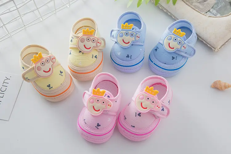 Spot hot baby shoes anti-slip toddler shoes beef tendon soft sole baby shoes children's shoes newborn shoes baby full moon shoes — chobi 36