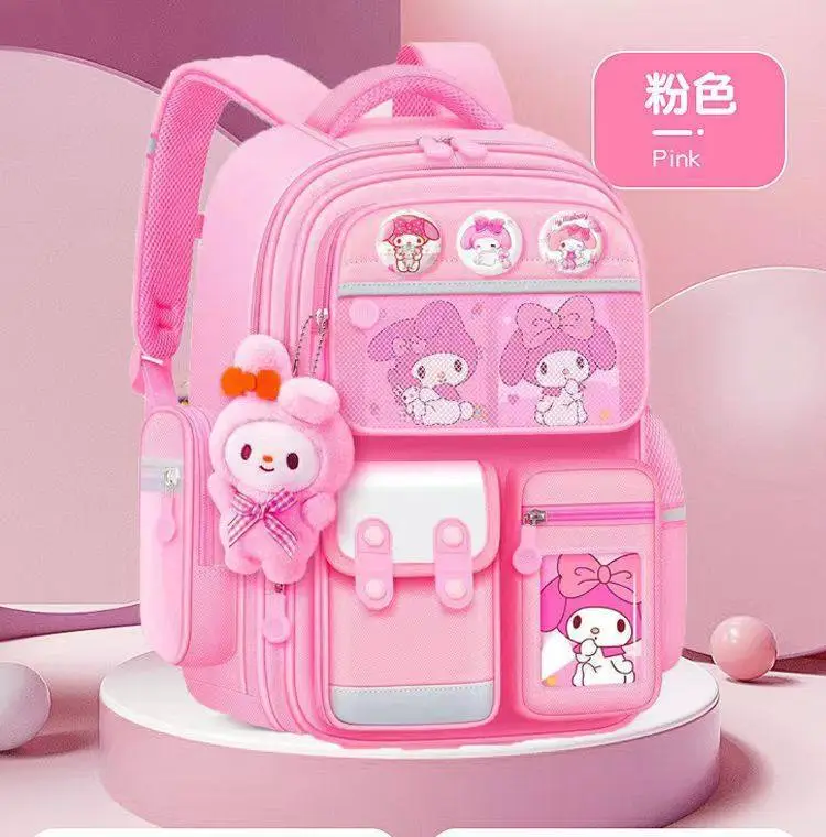 Cartoon school bag for men and women, children's backpack lightweight, spine protection, 6-12 years — chobi 15