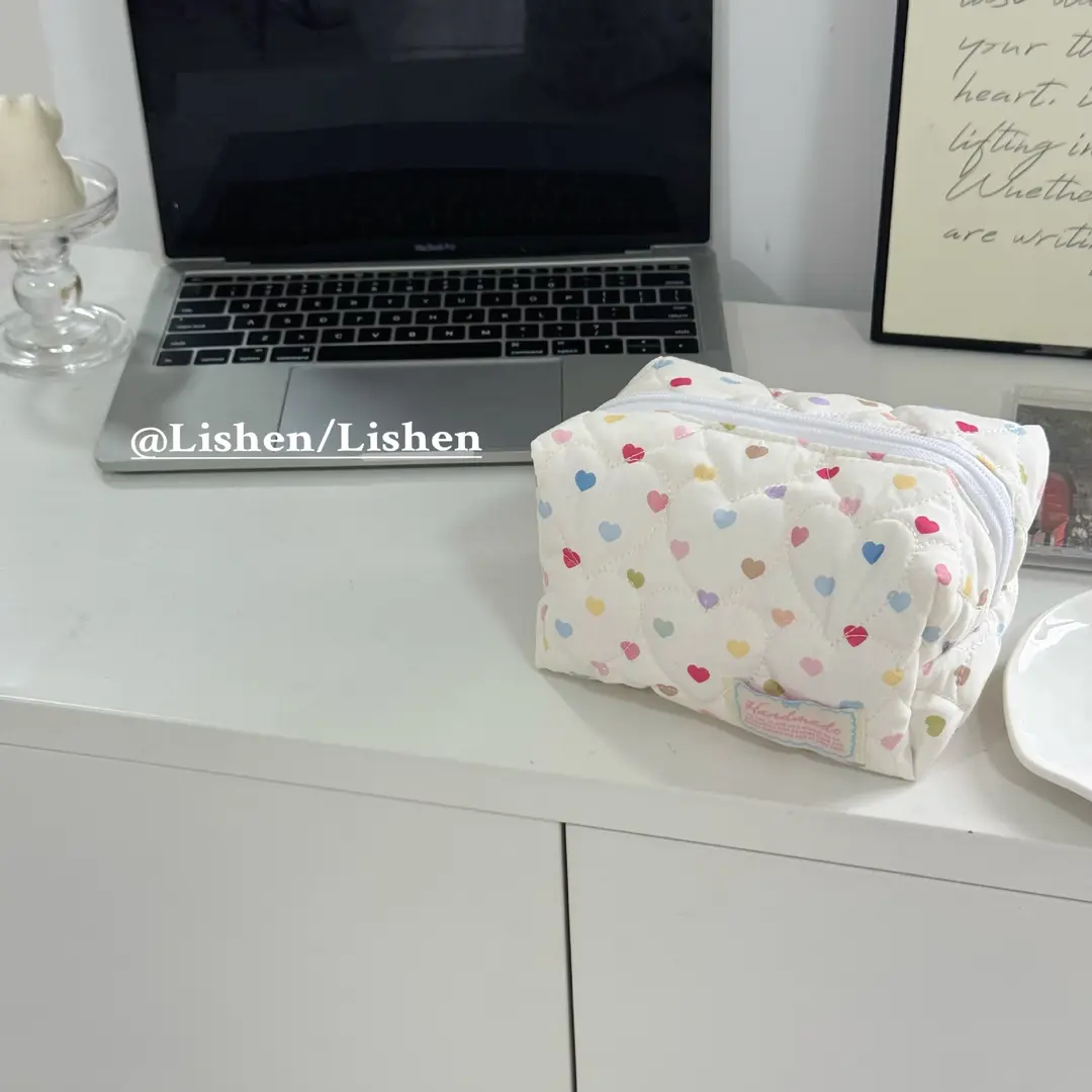Capacious cosmetic bag, handheld organizer bag, small clutch bag, South Korea — chobi 8
