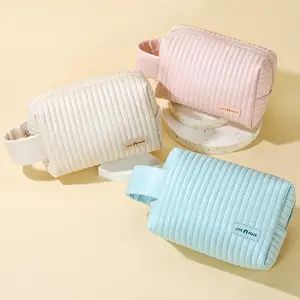 Cosmetic bag, storage system, wallet, hand loop bag, small clutch bag with zipper, cosmetic lipstick, South Korea — chobi 7