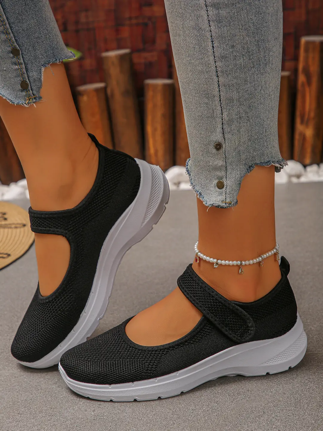 (Cross-border trading), Mary Jane shoes, breathable shoes, lightweight sneakers low-cut, casual women's walking shoes, plus size, for middle age, made — chobi 25