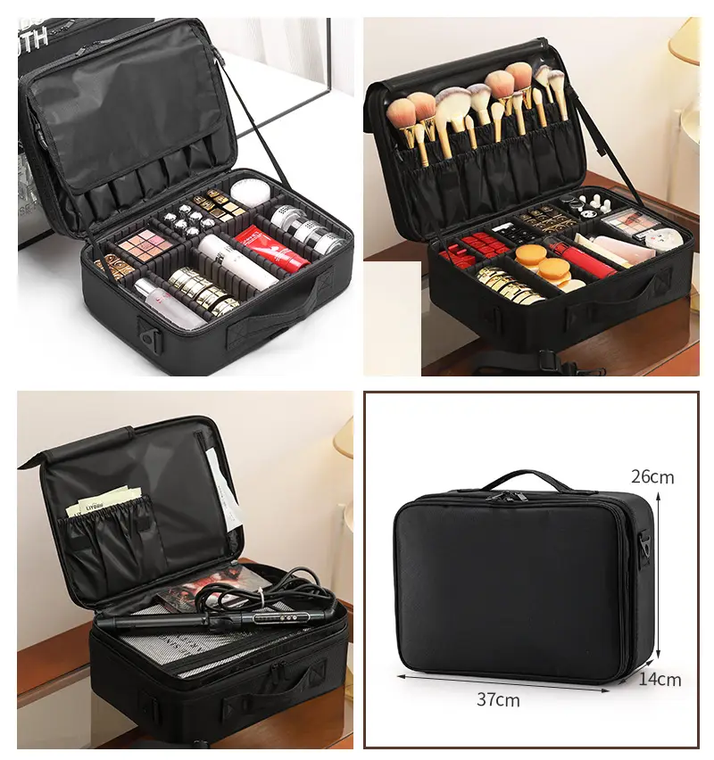 Capacious cosmetic bag, handheld shoulder bag for traveling, brand organizer bag for manicure — chobi 20