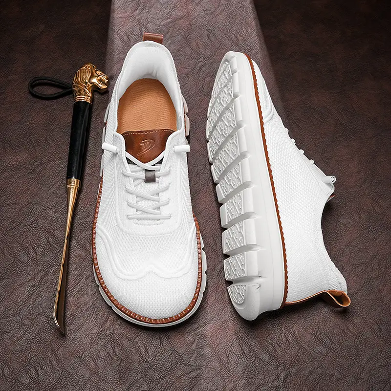 (Cross-border trading), lightweight loafers, comfortable sneakers, breathable casual footwear, made with flyknit technology, (Physicals) — chobi 21