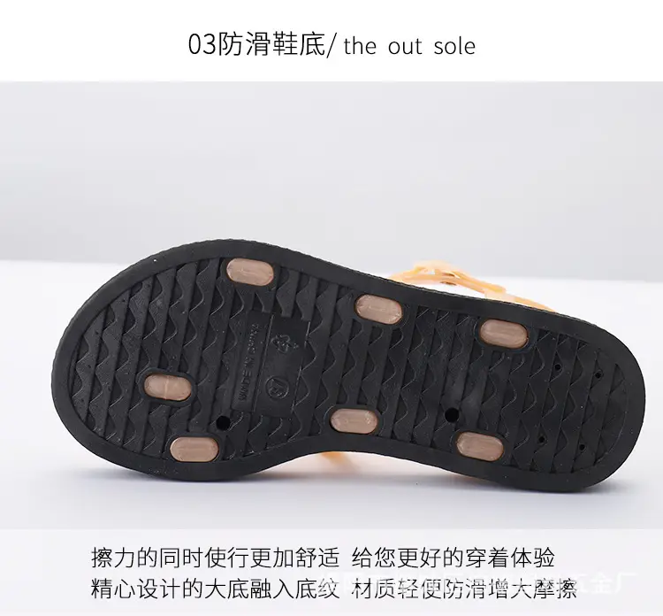 (Wholesale), summer women's slippers PVC flat, trend casual sandals — chobi 15