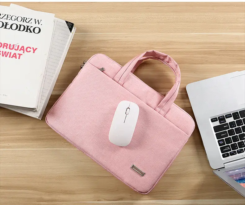 (Wholesale), hair dye, laptop, shoulder bag, fashionable handheld liner, 15.6 inch, logo printing service — chobi 18