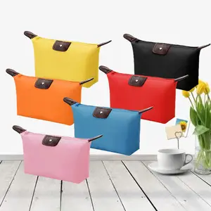 Cosmetic bag, storage system, wallet, hand loop bag, small clutch bag with zipper, cosmetic lipstick, South Korea — chobi 11