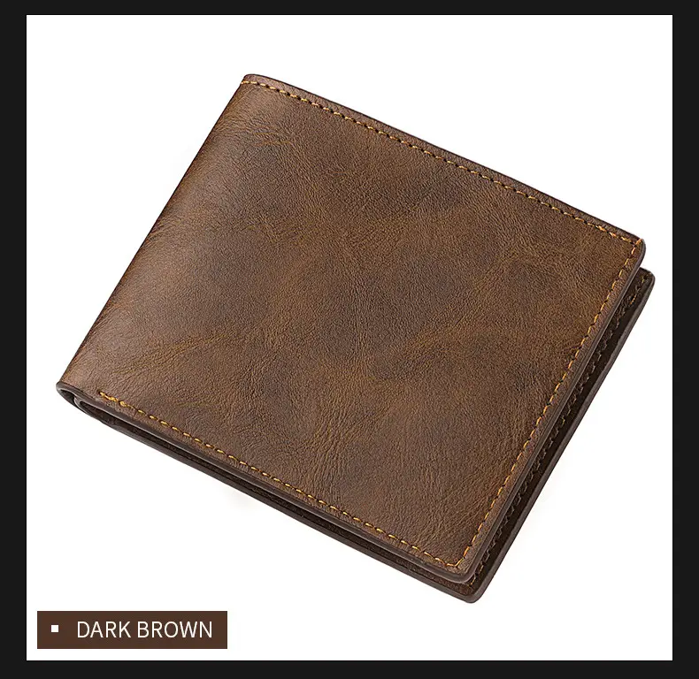 (Wholesale), men's short retro wallet for students, with your logo imprint, (Physicals) — chobi 16