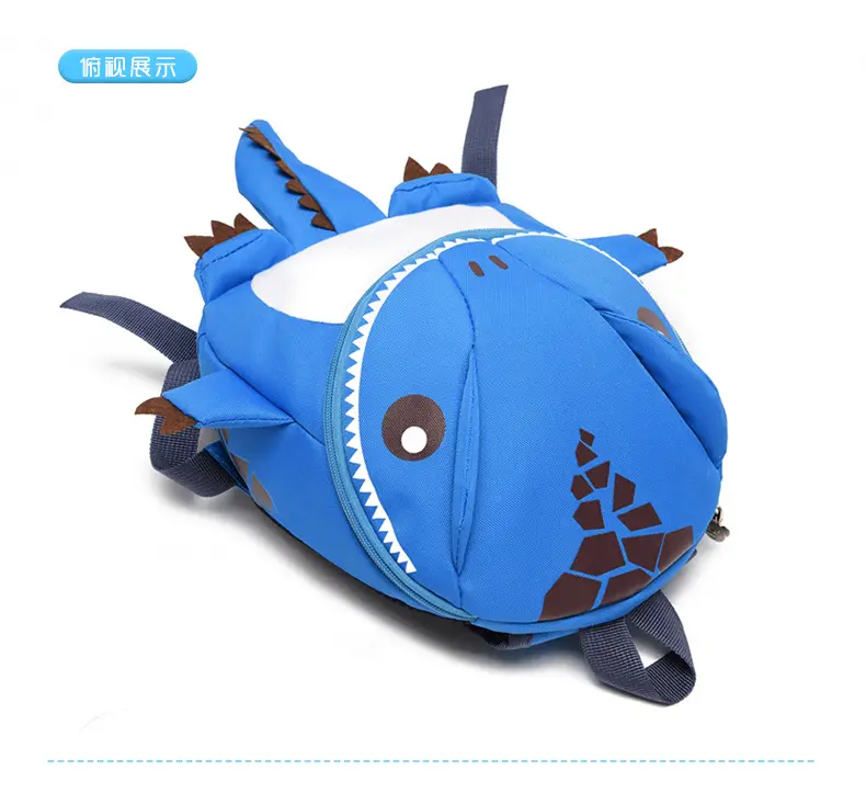 Cartoon school bag for kindergarten, backpack for men and women, dinosaur, travel bag, 2-5 years, family style — chobi 14