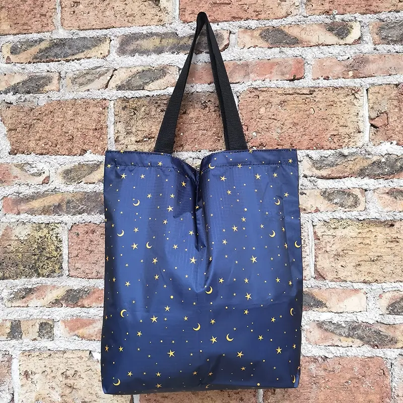 Waterproof shopping bag with zipper, folding handheld linen bag, travel bag, (Physicals), increased thickness — chobi 28