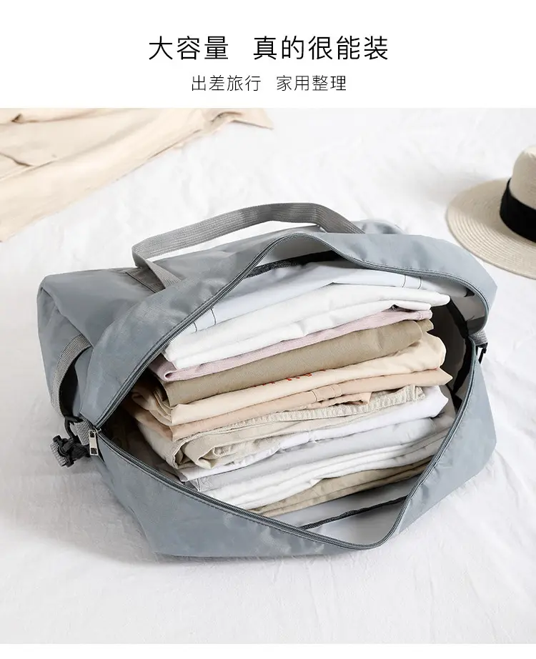 Foldable waterproof storage bag for traveling, handheld capacious suitcase, travel bag — chobi 8