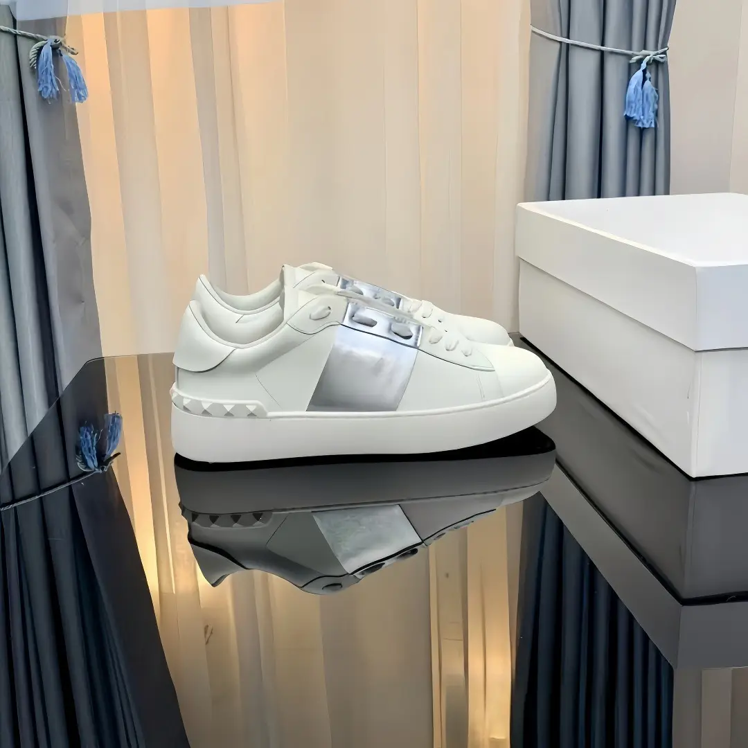 Fashionable universal sports white white sneakers for men and women platform, height increasing — chobi 2