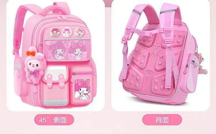 Cartoon school bag for men and women, children's backpack lightweight, spine protection, 6-12 years — chobi 16