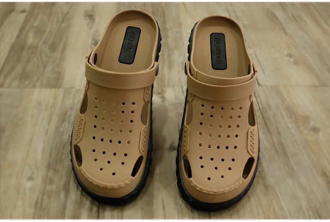 Vietnamese style Wentu slippers WENTU sandals dual-purpose shoes men's fashion outdoor and indoor two-color mesh holes — chobi 15